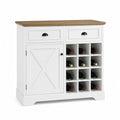 Wooden Sideboard Buffet with Storage Cabinet and Wine Rack