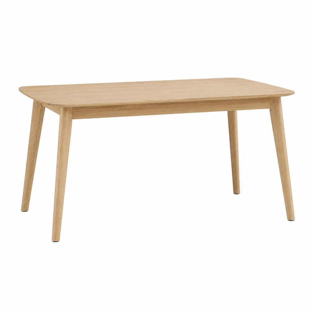 Rectangular Solid Oak Dining Table 140x80x75 cm