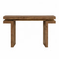 Solid Oak Console Table Brown 120cm x 40cm x 75cm