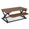 Adjustable Standing Desk Converter Rectangular MDF and Steel Brown 31.5x15.7 in
