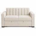 Fabric Convertible Sofa with Storage